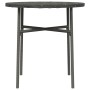Mesita de centro de ratán sintético gris 45 cm de vidaXL, Mesas de jardín - Ref: Foro24-317176, Precio: 25,97 €, Descuento: %