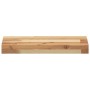 Estante flotante madera acacia maciza acabado aceite 60x20x4 cm en Estanterías | Comprar online en Foru.es