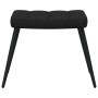 Sillón de relax con reposapiés tela negro en Sillones | Comprar online en Foru.es