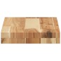 Estantes flotantes 2 uds madera acacia acabado aceite 60x20x4cm en Estanterías | Comprar online en Foru.es