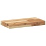 Estantes flotantes 3 uds madera acacia acabado aceite 60x20x4cm en Estanterías | Comprar online en Foru.es