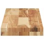 Estante flotante madera acacia maciza acabado aceite 80x20x4 cm en Estanterías | Comprar online en Foru.es