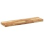 Estante flotante madera acacia maciza acabado aceite 80x20x4 cm en Estanterías | Comprar online en Foru.es