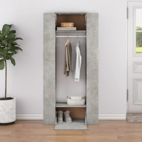Muebles de recibidor 2 uds madera contrachapada gris hormigón de vidaXL, Taquillas y armarios de almacenamiento - Ref: Foro24...