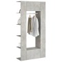 Muebles de recibidor 2 uds madera contrachapada gris hormigón de vidaXL, Taquillas y armarios de almacenamiento - Ref: Foro24...