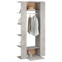 Muebles de recibidor 2 uds madera contrachapada gris hormigón de vidaXL, Taquillas y armarios de almacenamiento - Ref: Foro24...