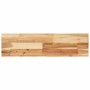 Estante flotante 2 uds madera acacia acabado aceite 100x20x4 cm en Estanterías | Comprar online en Foru.es