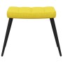 Sillón de relax con reposapiés tela amarillo mostaza en Sillones | Comprar online en Foru.es