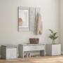 Juego de muebles recibidor madera contrachapada gris hormigón de vidaXL, Armarios roperos - Ref: Foro24-3082066, Precio: 127,...