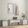Juego de muebles recibidor madera contrachapada gris hormigón de vidaXL, Armarios roperos - Ref: Foro24-3082066, Precio: 124,...