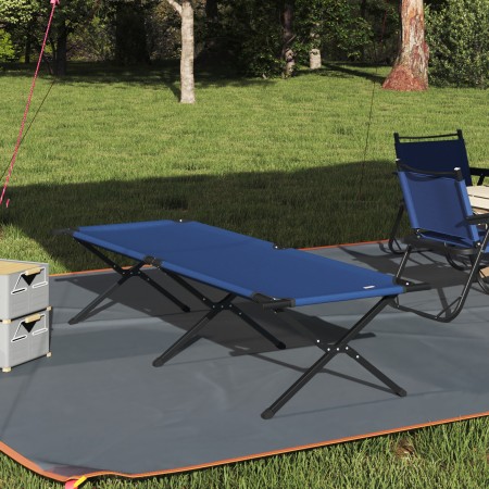 Cama Solar Plegable con Bolsa de Transporte Azul de Tela Oxford 600D | Foro24.es | Tu tienda online para hogar, jardín y más Foro24.es