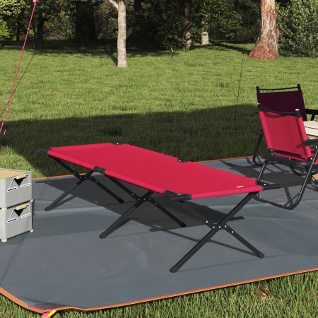 Cama Solar Plegable  con Bolsa de Transporte Tela Oxford 600D Roja | Foro24.es | Tu tienda online para hogar, jardín y más Foro24.es