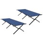 Camas Solares Plegables  2 pcs con Bolsa de Transporte Azul 600D Oxford | Foro24.es | Tu tienda online para hogar, jardín y más Foro24.es