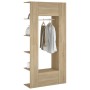 Muebles de recibidor 2 uds madera contrachapada roble sonoma de vidaXL, Taquillas y armarios de almacenamiento - Ref: Foro24-...