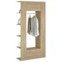 Muebles de recibidor 2 uds madera contrachapada roble sonoma de vidaXL, Taquillas y armarios de almacenamiento - Ref: Foro24-...