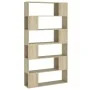 Estantería divisor de espacios color roble Sonoma 100x24x188 cm de vidaXL, Librerías y estanterías - Ref: Foro24-3082074, Pre...