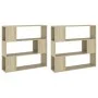 Estantería divisor de espacios color roble Sonoma 100x24x188 cm de vidaXL, Librerías y estanterías - Ref: Foro24-3082074, Pre...