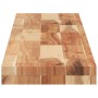 Estante flotante madera acacia maciza acabado aceite 140x20x4cm en Estanterías | Comprar online en Foru.es