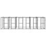 Perrera de exterior de acero 14,52 m² de vidaXL, Casetas y cercados para perros - Ref: Foro24-3082264, Precio: 905,48 €, Desc...