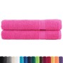 Toallas premium SOLUND 2 unidades rosa 100x200 cm 600 gsm de , Toallas - Ref: Foro24-137533, Precio: 60,44 €, Descuento: -5%%