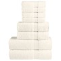Juego de toallas premium SOLUND 8 unidades crema 600 gsm de , Toallas - Ref: Foro24-137550, Precio: 56,12 €, Descuento: -5%%
