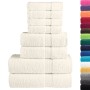 Juego de toallas premium SOLUND 8 unidades crema 600 gsm de , Toallas - Ref: Foro24-137550, Precio: 56,12 €, Descuento: -5%%