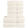 Juego de toallas premium SOLUND 6 unidades crema 600 gsm de , Toallas - Ref: Foro24-137567, Precio: 58,98 €, Descuento: %
