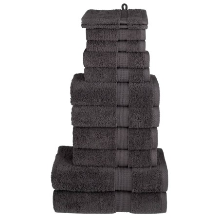 Juego de toallas premium SOLUND 12 unidades antracita 600 gsm de , Toallas - Ref: Foro24-137571, Precio: 67,52 €, Descuento: %