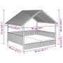 Caseta para perros con cojín ratán sintético de , Casetas para perros - Ref: Foro24-366390, Precio: 121,04 €, Descuento: %