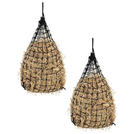 Redes para heno cuadradas 2 unidades PP negro 100x100 cm | Foro24.es | Tu tienda online para hogar, jardín y más Foro24.es