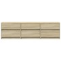 Mueble de TV LED madera de ingeniería roble Sonoma 180x34x50 cm de , Muebles TV - Ref: Foro24-3307928, Precio: 163,56 €, Desc...