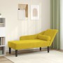 Sofá diván con cojines terciopelo amarillo de , Divanes - Ref: Foro24-4007594, Precio: 157,61 €, Descuento: -5%%