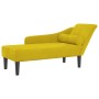Sofá diván con cojines terciopelo amarillo de , Divanes - Ref: Foro24-4007594, Precio: 157,61 €, Descuento: -5%%