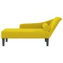Sofá diván con cojines terciopelo amarillo de , Divanes - Ref: Foro24-4007594, Precio: 157,61 €, Descuento: -5%%