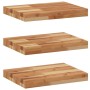 Estante flotante 3 uds madera acacia acabado aceite 40x30x4 cm en Estanterías | Comprar online en Foru.es