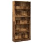 Estantería madera de ingeniería color envejecido 80x24x176 cm de , Librerías y estanterías - Ref: Foro24-857860, Precio: 79,2...