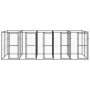 Perrera de exterior de acero 12,1 m² de vidaXL, Casetas y cercados para perros - Ref: Foro24-3082263, Precio: 776,14 €, Descu...