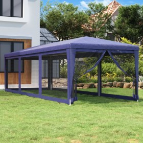 Carpa para fiestas con 8 paredes de malla HDPE azul 3x9 m de , Carpas y cenadores - Ref: Foro24-319242, Precio: 149,16 €, Des...