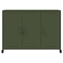Aparador de acero verde oliva 100,5x39x72 cm de , Aparadores - Ref: Foro24-846684, Precio: 176,89 €, Descuento: %