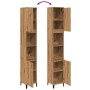 Armario de baño madera contrachapada roble artisan 30x30x190 cm de , Tocadores de baño - Ref: Foro24-857106, Precio: 111,32 €...