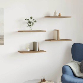 Estantes pared 4 ud madera ingeniería roble artisan 40x20x1,5cm de , Estanterías - Ref: Foro24-856292, Precio: 23,66 €, Descu...