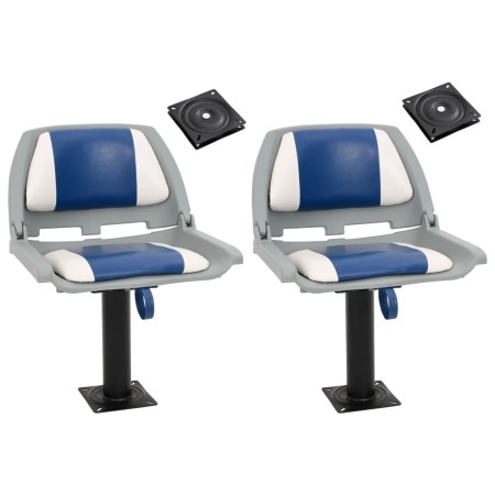 Asientos de barco 2 uds con pedestal giratorio 360° de , Embarcaciones - Ref: Foro24-3294955, Precio: 222,49 €, Descuento: %