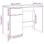 Escritorio de madera de ingeniería roble artisan 100x50x75 cm de , Escritorios - Ref: Foro24-856996, Precio: 107,41 €, Descue...