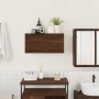 Mueble de pared baño madera ingeniería roble marrón 60x25x30cm de , Tocadores de baño - Ref: Foro24-860064, Precio: 44,27 €, ...