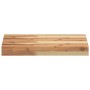 Estante flotante madera acacia maciza acabado aceite 60x30x4 cm en Estanterías | Comprar online en Foru.es