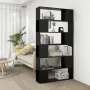 Estantería divisor de espacios negro 100x24x188 cm de vidaXL, Librerías y estanterías - Ref: Foro24-3082072, Precio: 108,85 €...