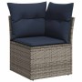 Set sofás jardín y cojines 7 pzas ratán sintético acacia negro de , Conjuntos de jardín - Ref: Foro24-3326332, Precio: 558,43...