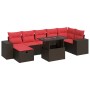 Set sofás jardín y cojines 8 pzas ratán sintético acacia negro | Foro24.es | Tu tienda online para hogar, jardín y más Foro24.es