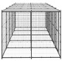 Perrera de exterior de acero con techo 12,1 m² de vidaXL, Casetas y cercados para perros - Ref: Foro24-3082252, Precio: 960,5...