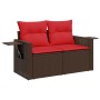 Set sofás jardín y cojines 7 pzas ratán sintético acacia negro | Foro24.es | Tu tienda online para hogar, jardín y más Foro24.es